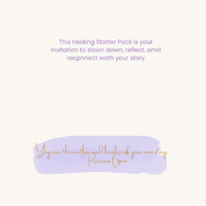 Healing My Story Preview Starter Journal